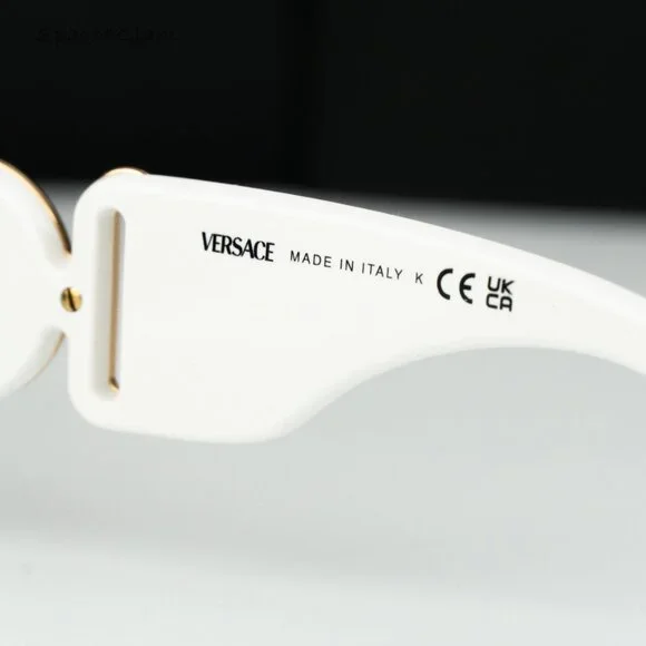 BRAND NEW Versace VE4480U 314/87 White Dark Grey Oval Unisex  display picture 2